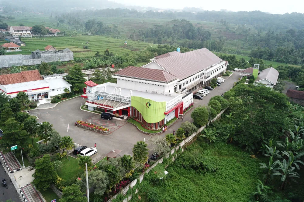 rumah sakit jantung hasna medika kuningan drone view hasna medika kuningan